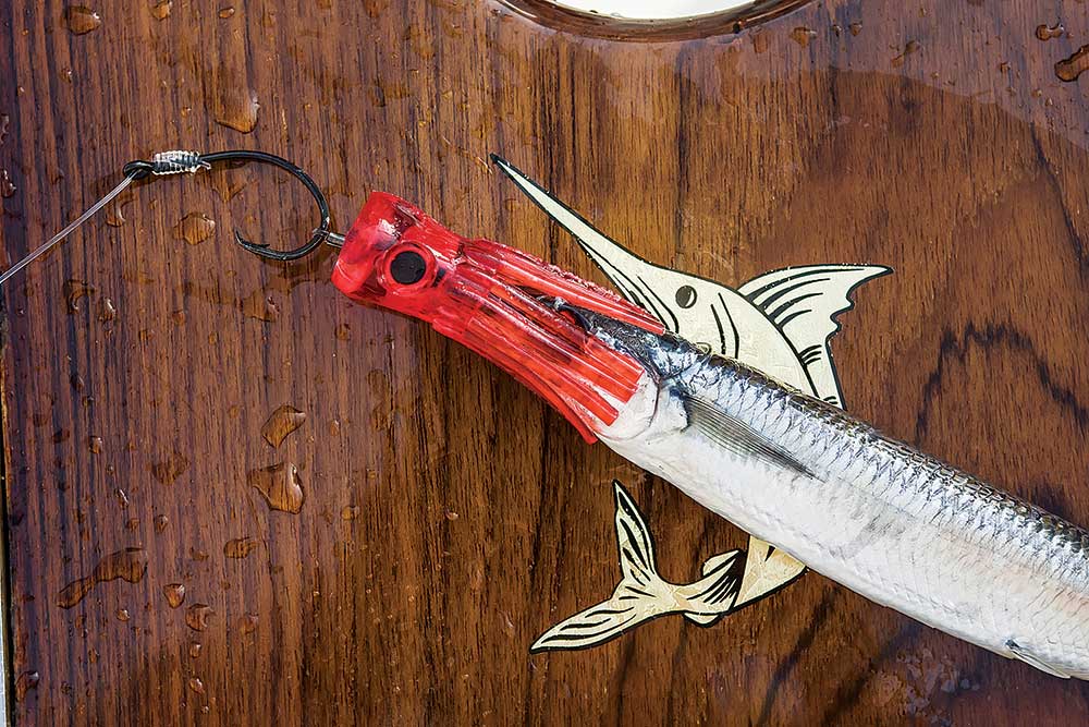 bait affixed with a chugger
