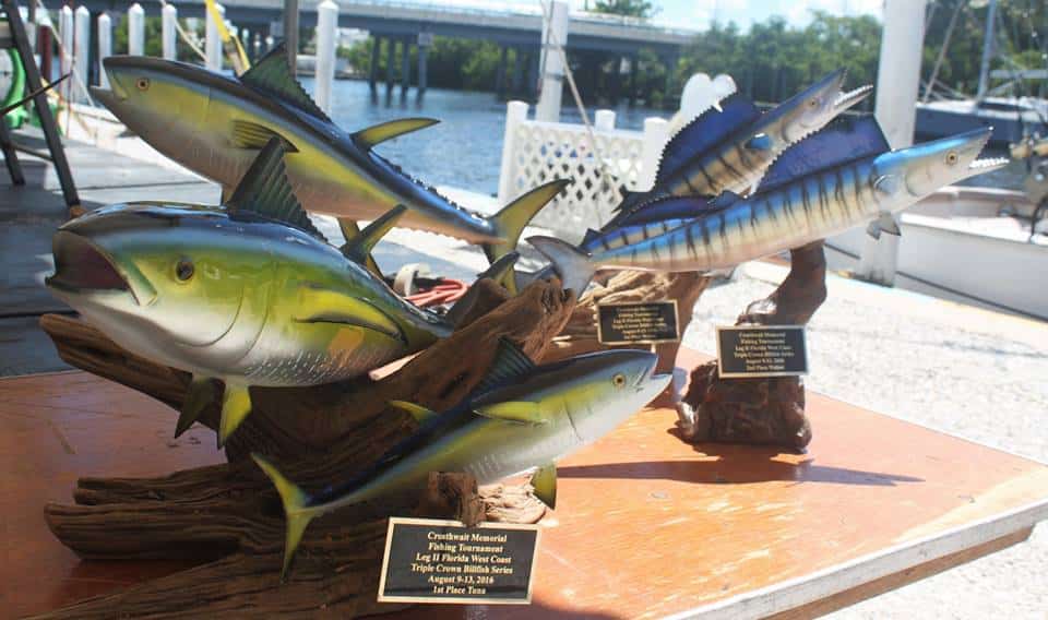 2016 Crosthwait Extreme Billfish Tournament trophies