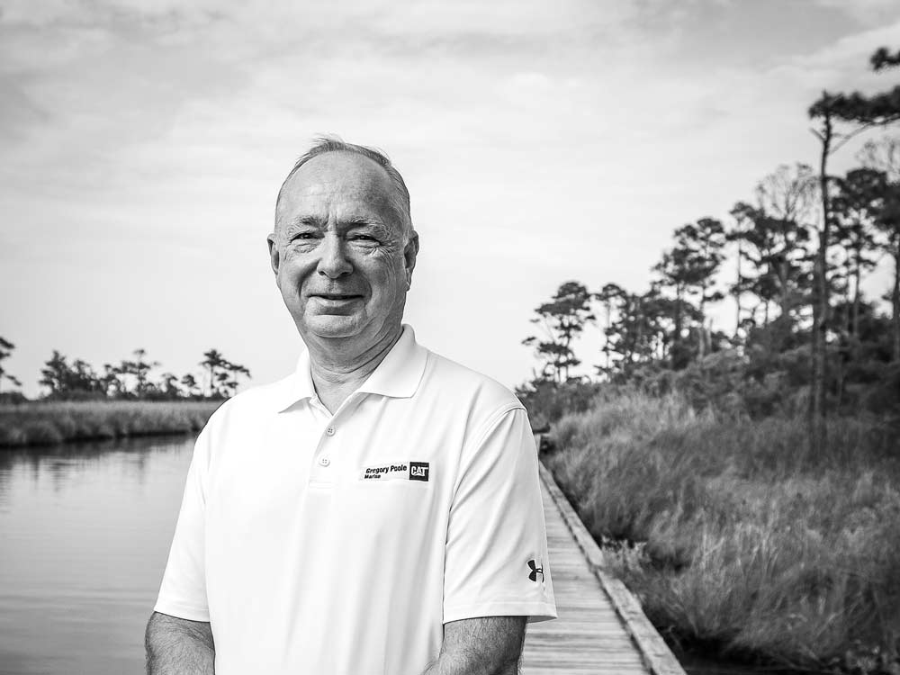 black and white image of dan webb