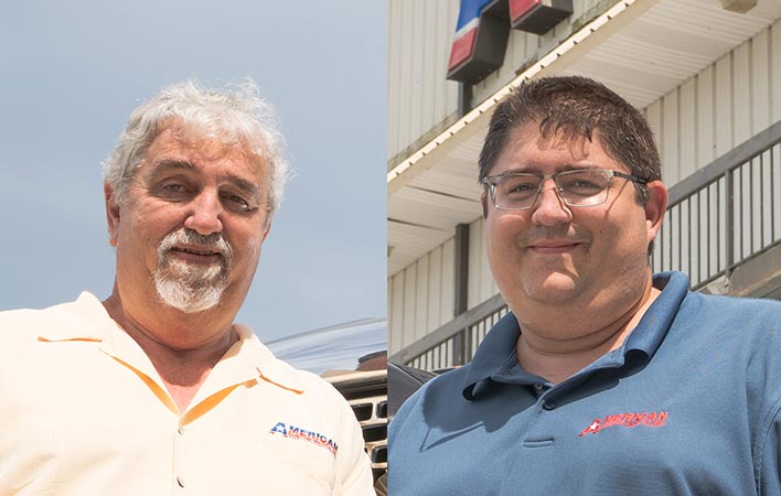 Dominick LaCombe (left); Dominick LaCombe, Jr. (right), American Custom Yachts