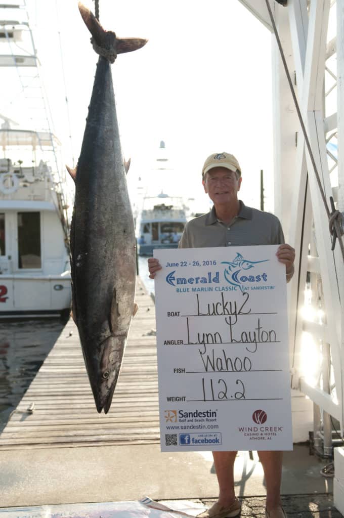 2016 Emerald Coast Blue Marlin Classic lynn layton lucky2 wahoo record