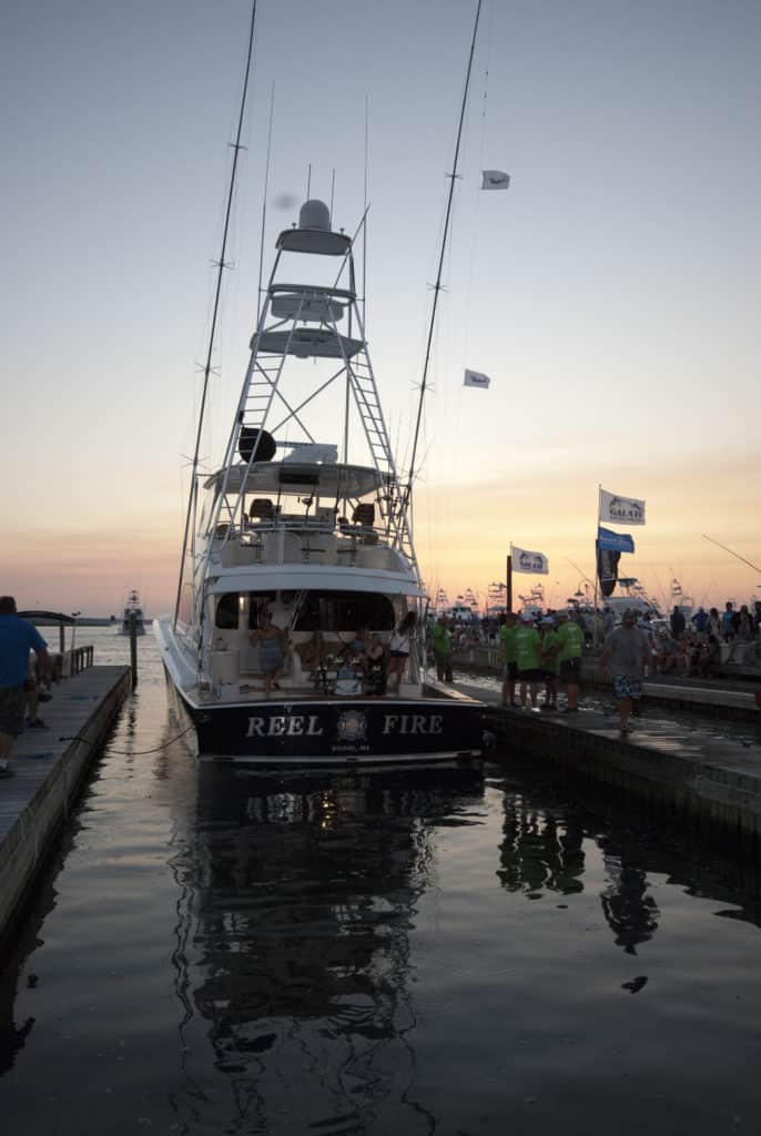 2016 Emerald Coast Blue Marlin Classic Reel Fire sunset Sandestin
