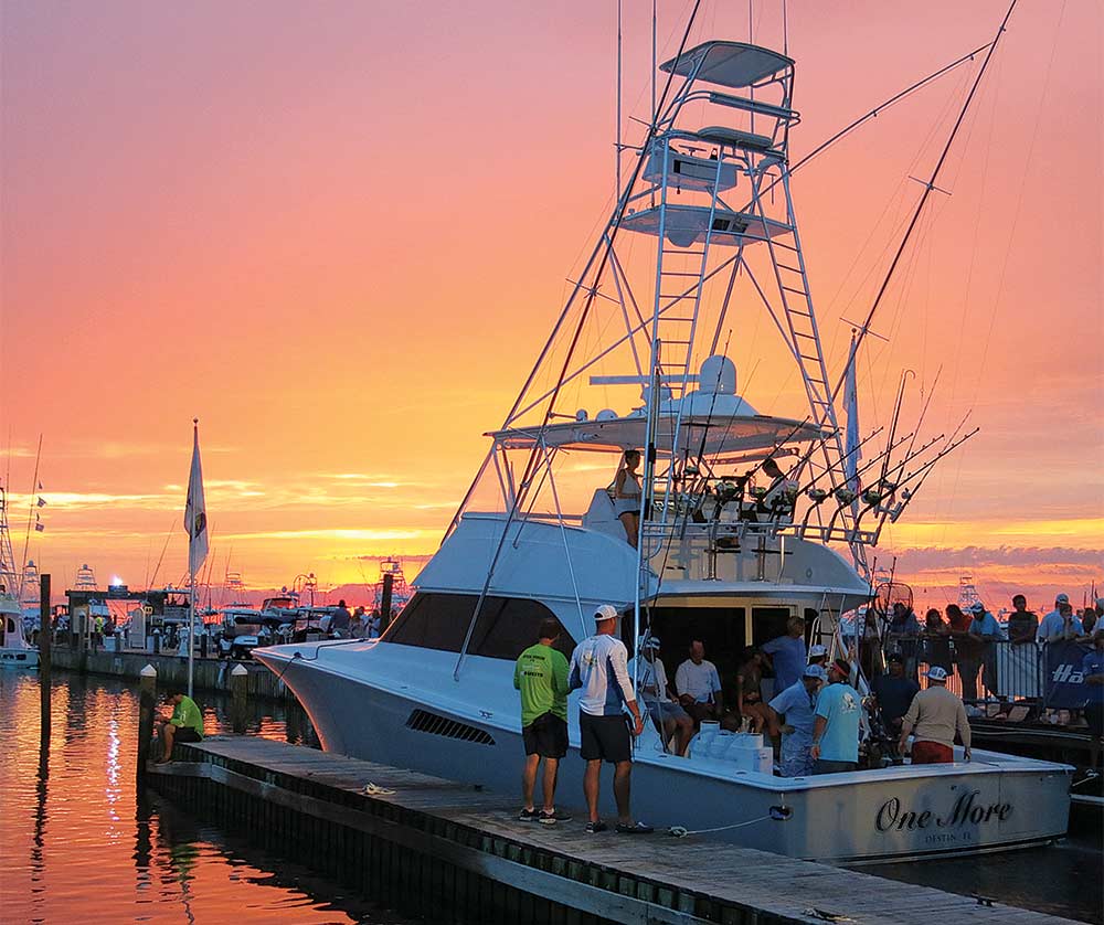 sunset over a boat marina