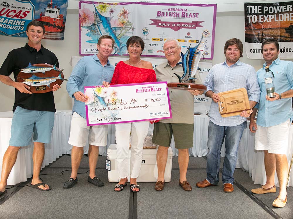 2017 bermuda billfish blast fa la me third place team