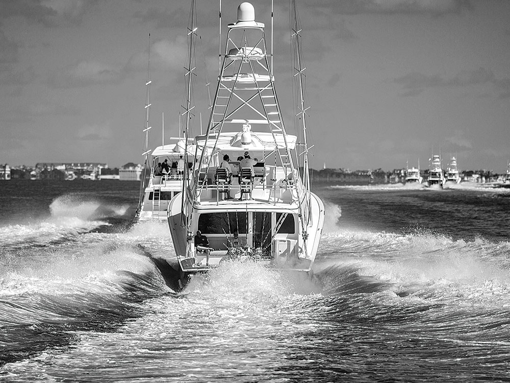 boat running on the water