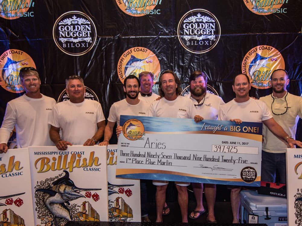2017 mississippi gulf coast billfish classic first place team aries