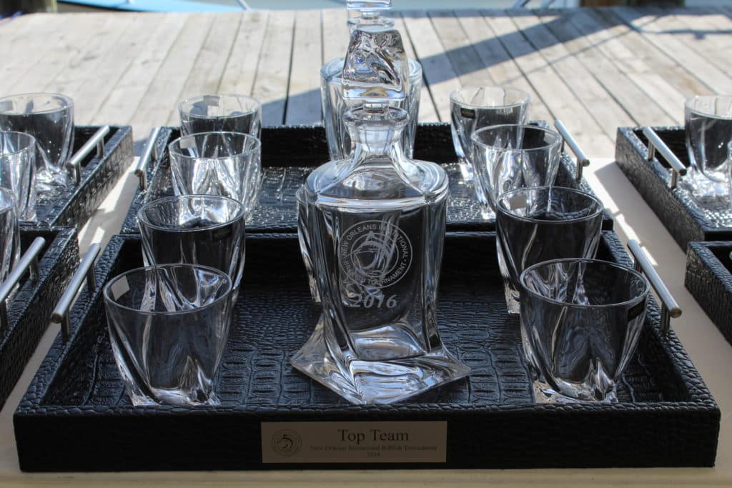 2016 New Orleans Invitational Billfish Tournament trophies