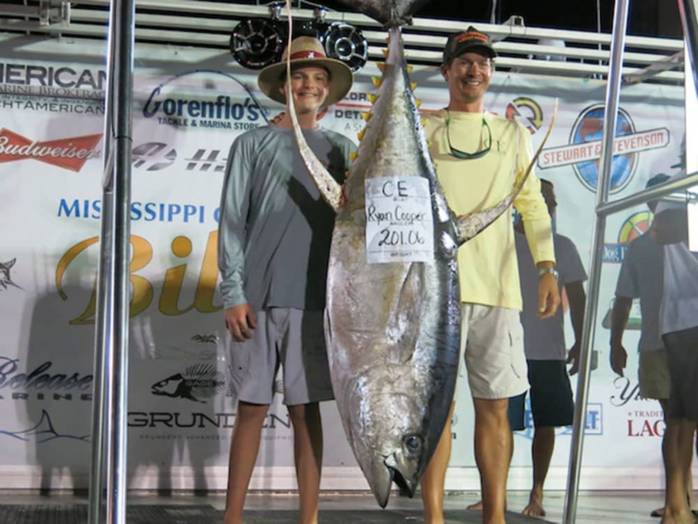 2017 mississippi gulf coast billfish classic first place tuna ce