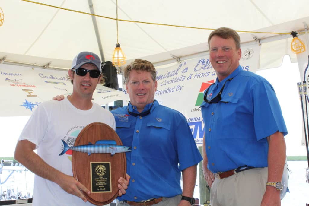 2016 New Orleans Invitational Billfish Tournament largest wahoo Peyton Dufrene Miss Michele