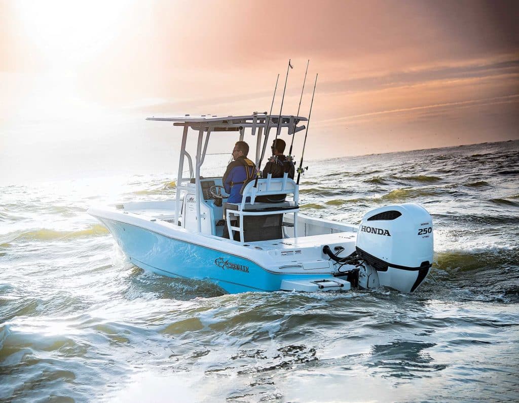 inshore boat out on the water