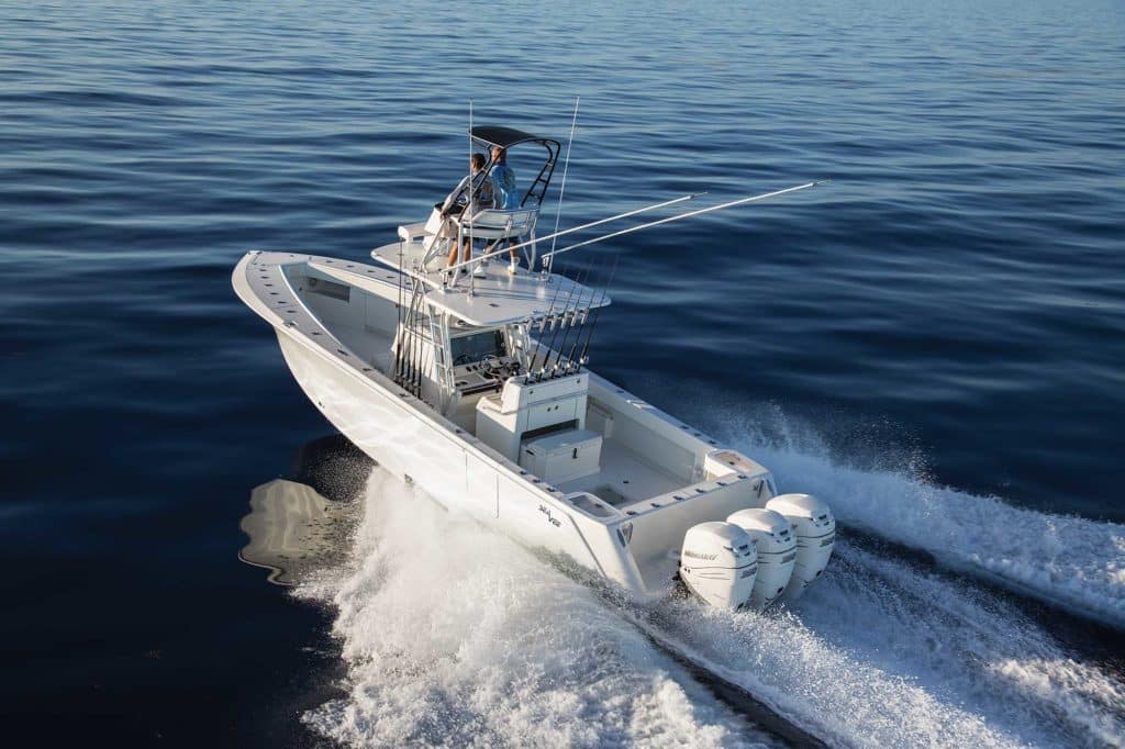 seavee offshore outboard motor boat