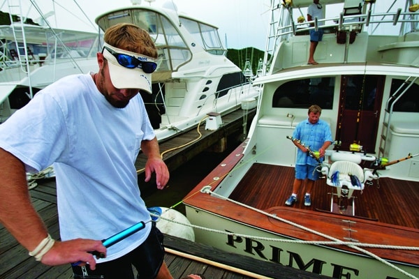 fishing offshore