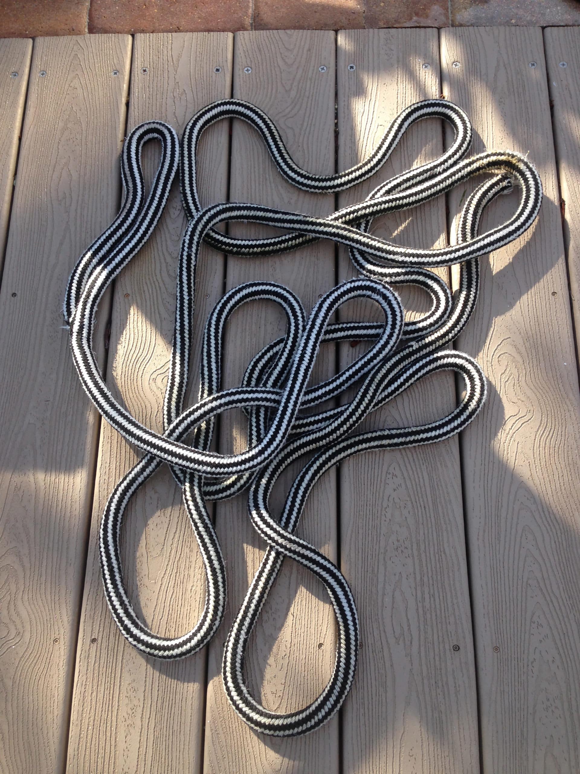 Clean Dock Lines On Boat Marlin