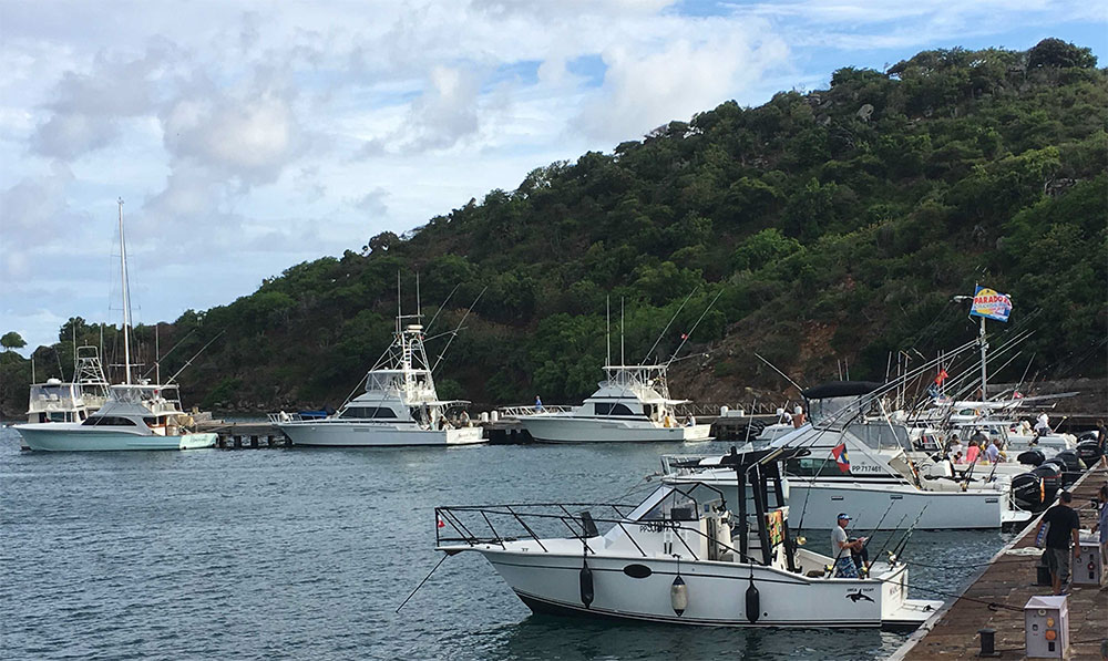 2017 Antigua and Barbuda Sport Fishing Tournament fleet arriving