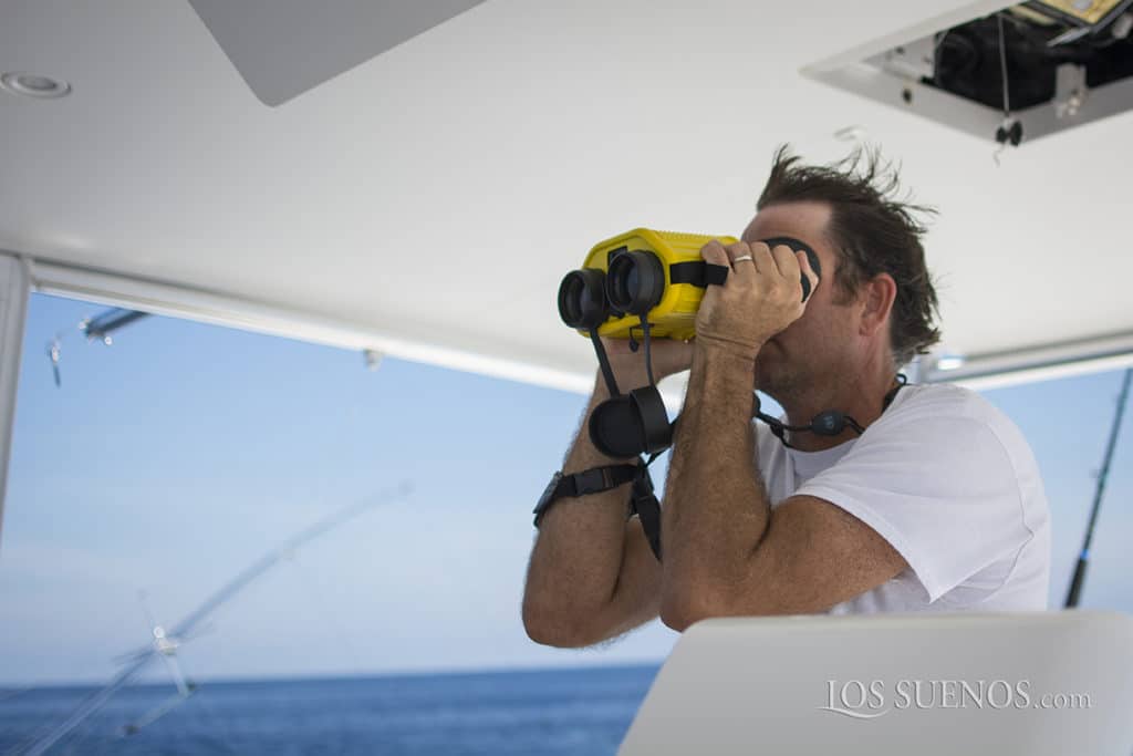 captain with gyro binoculars