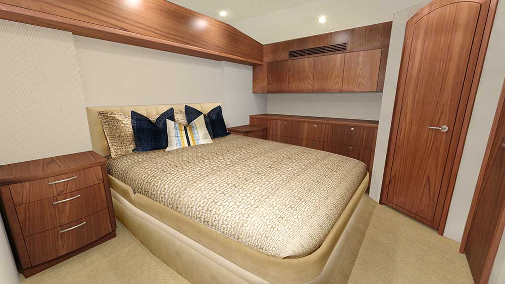 hatteras gt59 hatteras yachts bedroom