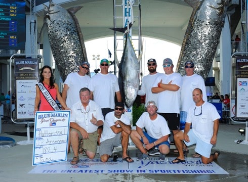 2016 Blue Marlin Grand Championship Hatterascal top yellowfin tuna tournament record