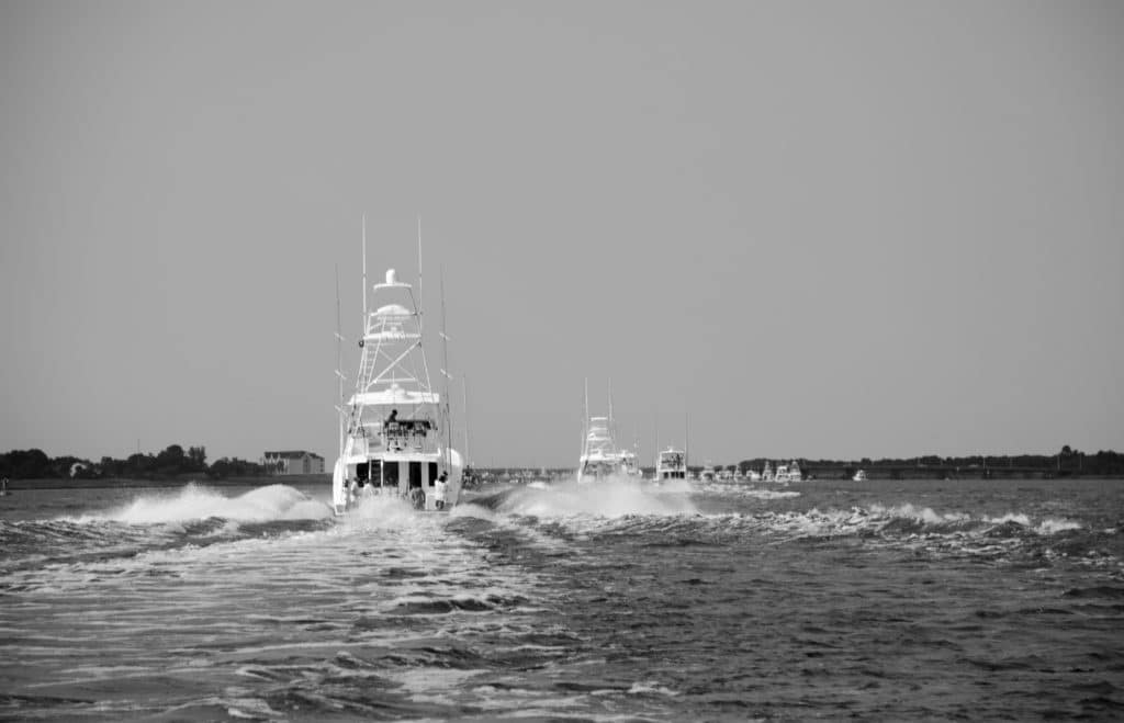 2016 Georgetown Blue Marlin Tournament fleet heads offshore