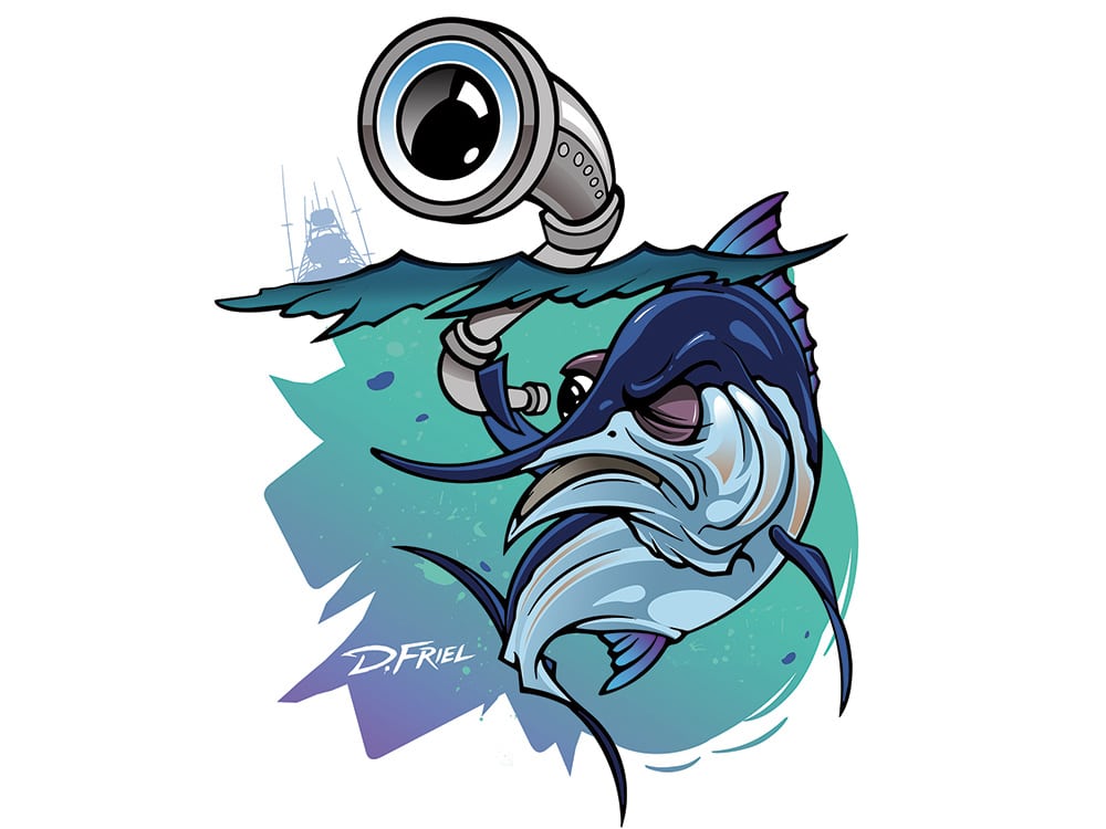 how far can billfish see