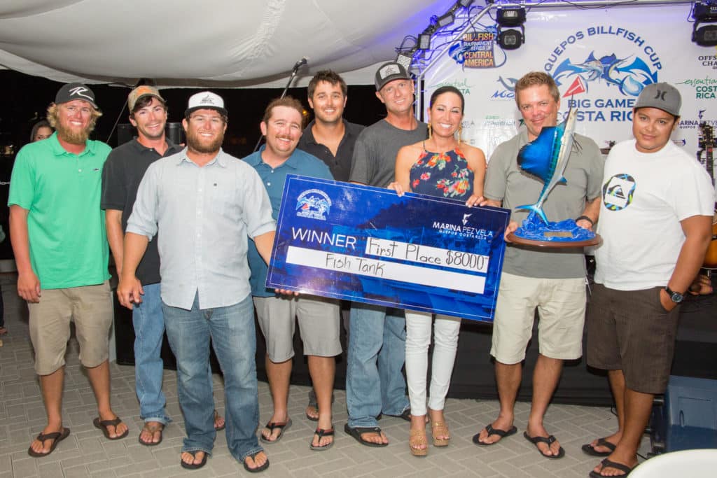 Quepos Billfish Cup Winning Team Marlin Sailfish Tournaments Costa Rica