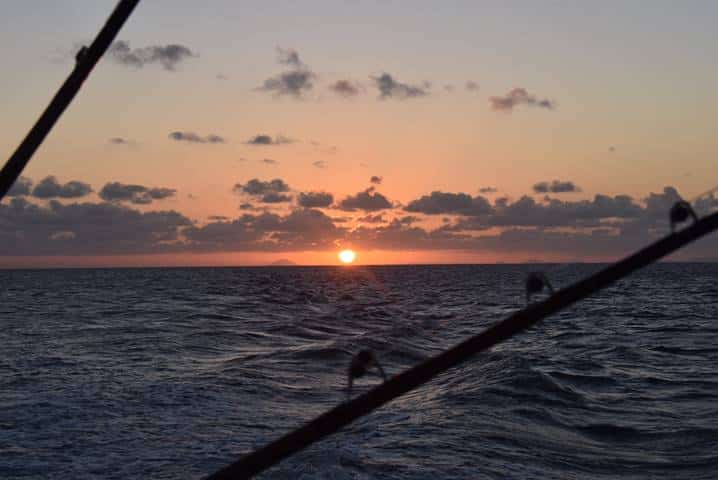 Australia offshore sunset