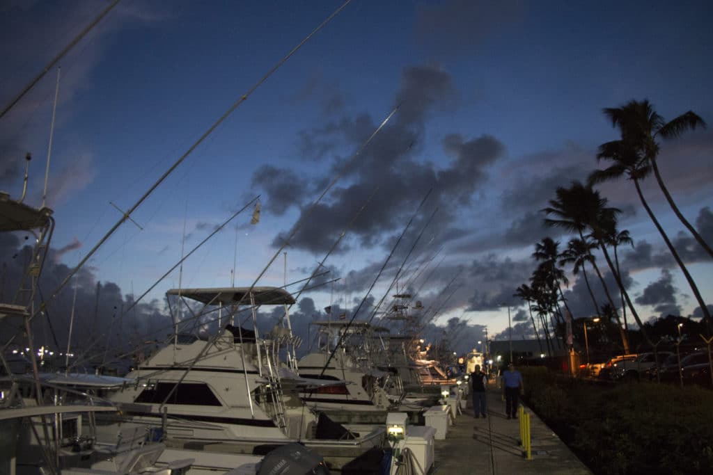 2016 International Billfish Tournament of Club Nautico de San Juan sunset docks