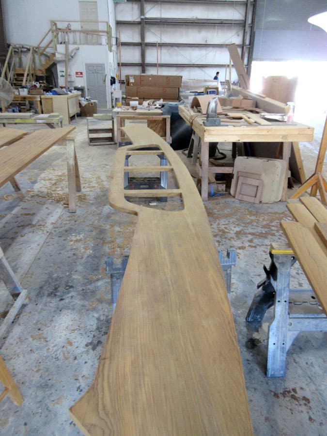 Construction of Jarrett Bay Boatworks 90