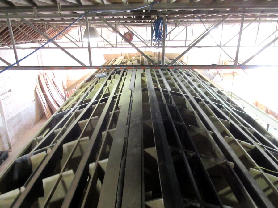Construction of Jarrett Bay Boatworks 90