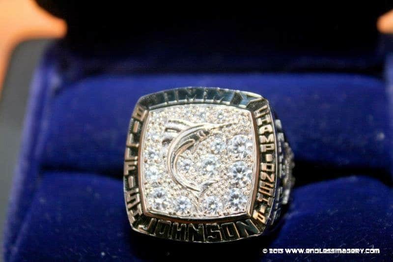 Jimmy Johnson's National Billfish Championship ring
