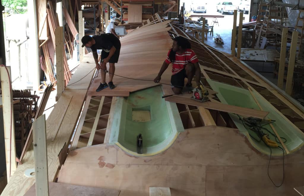 Jim Smith 60-foot Walkaround boat build