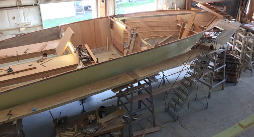 Jim Smith 60-foot Walkaround boat build