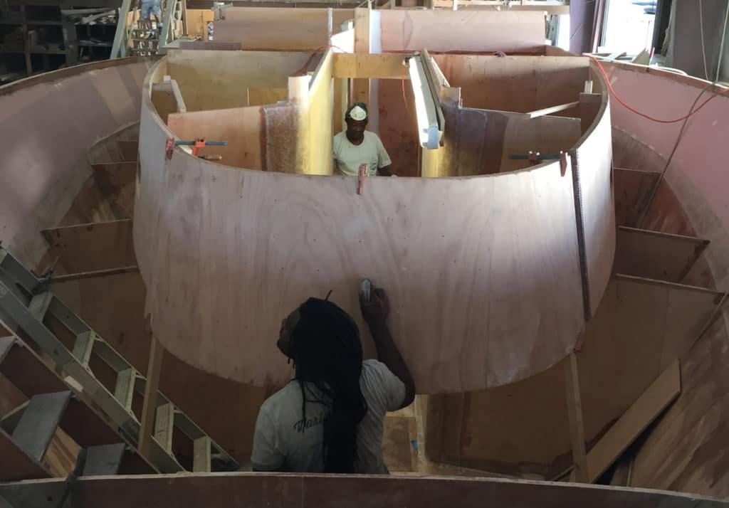 Jim Smith 60-foot Walkaround boat build