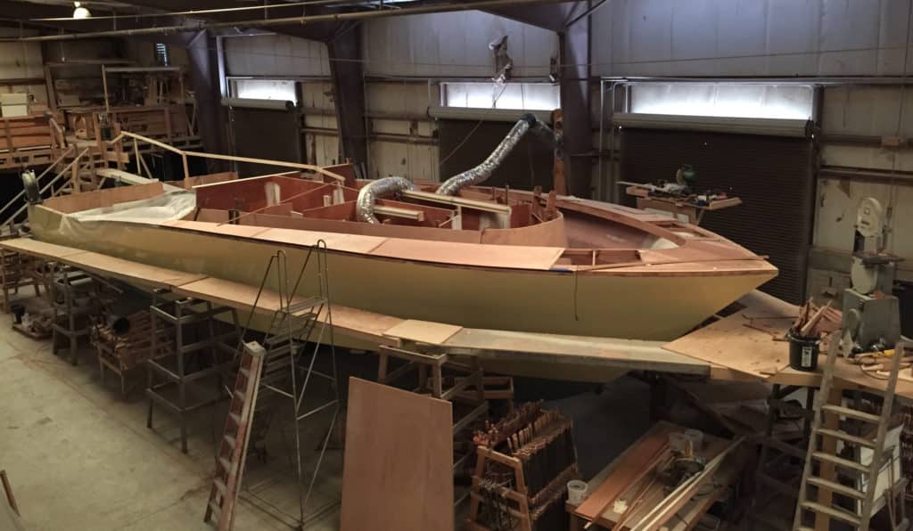 Jim Smith 60-foot Walkaround boat build