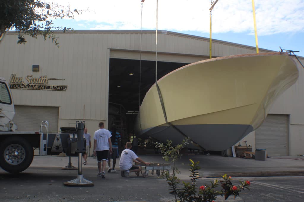 Jim Smith 60-foot Walkaround boat build