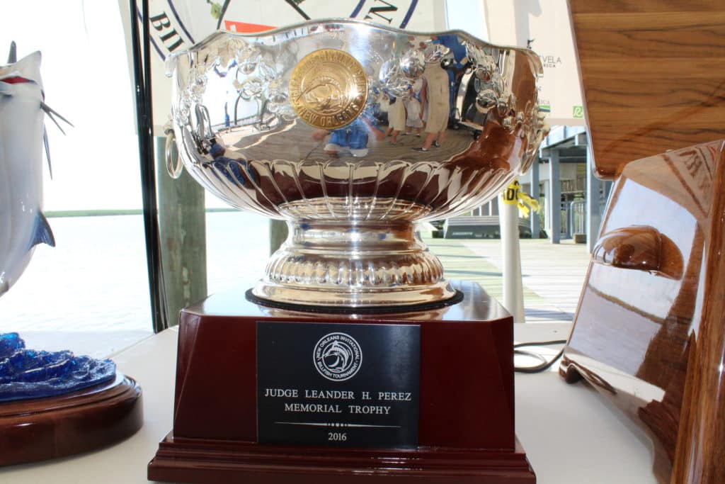 2016 New Orleans Invitational Billfish Tournament Judge Leander Perez Trophy