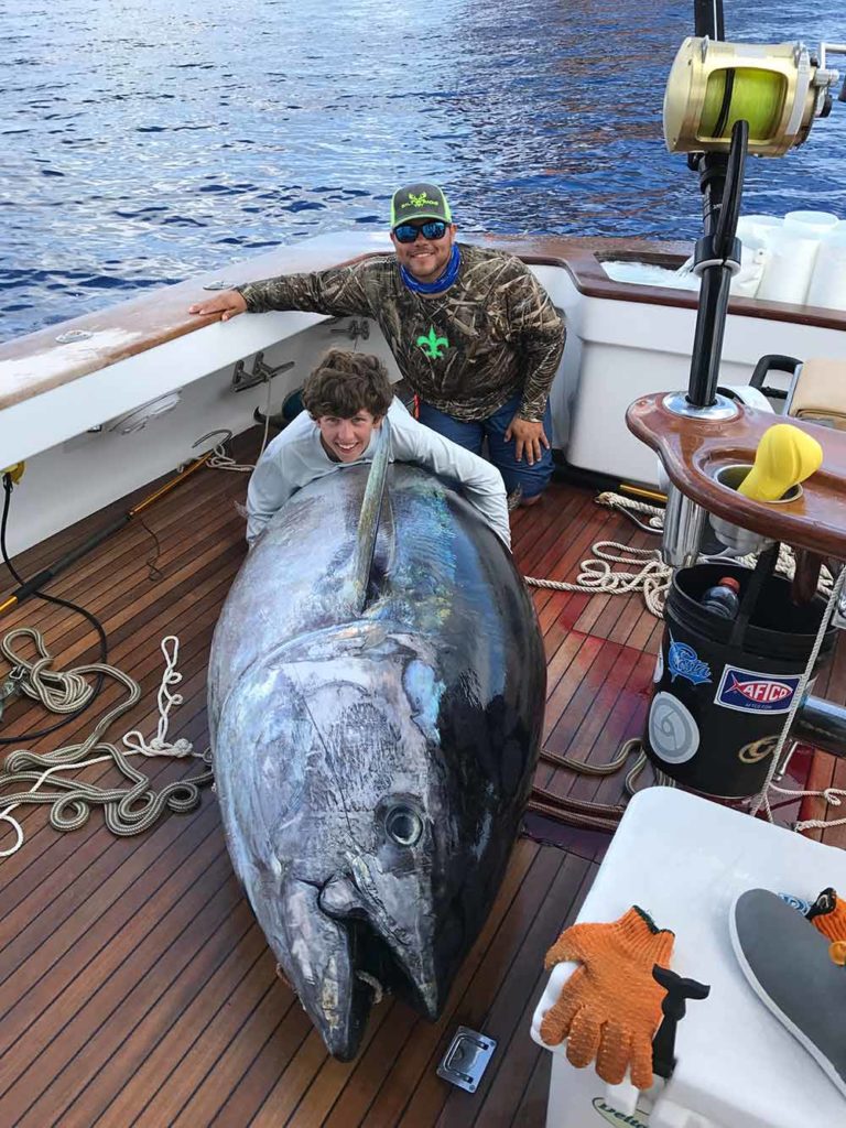 Kaleb Richardson giant bluefin tuna gulf of mexico on whoo dat