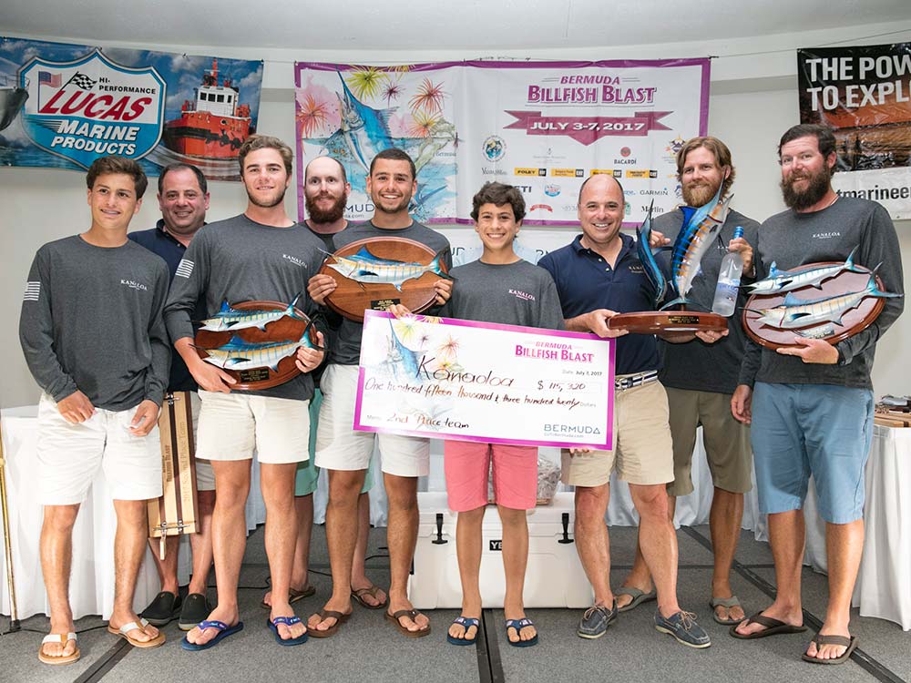 2017 bermuda billfish blast kanaloa second place team