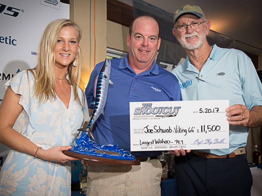 2017 the shootout largest wahoo joe schwab viking 66