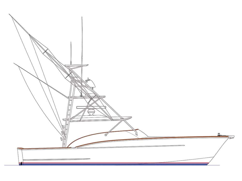 L&H Boats 43 Walk Around Sportfish On the Drawing Board