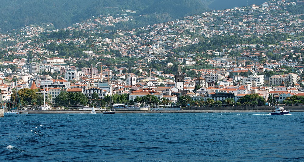 Madeira town overhead
