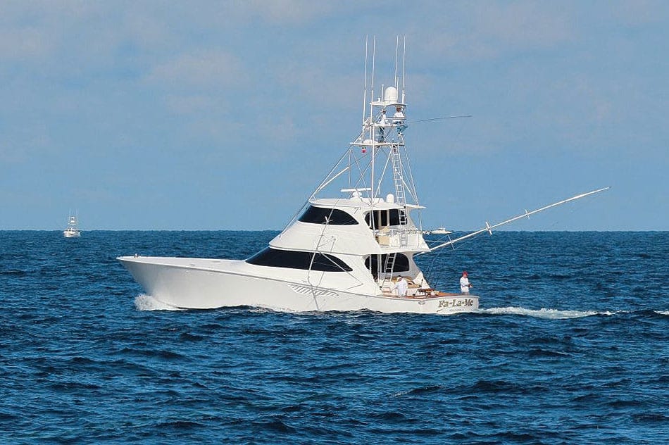 Fa La Me trolling for marlin Capt. Rob Moore