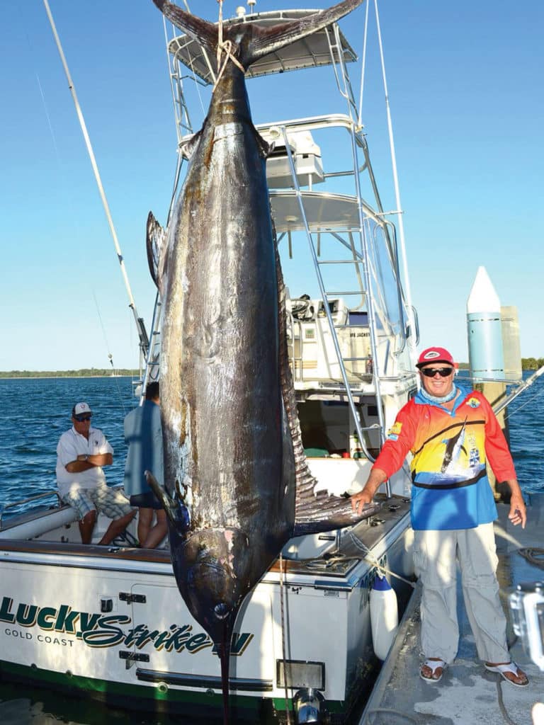 892-pound blue marlin on Australia's Gold Coast