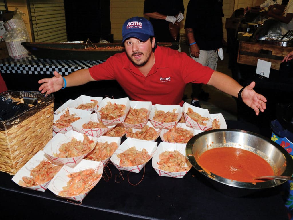 It's tough to beat the Cajun cuisine served up at the Cajun Canyons Billfish Classic in Venice, Louisiana.
