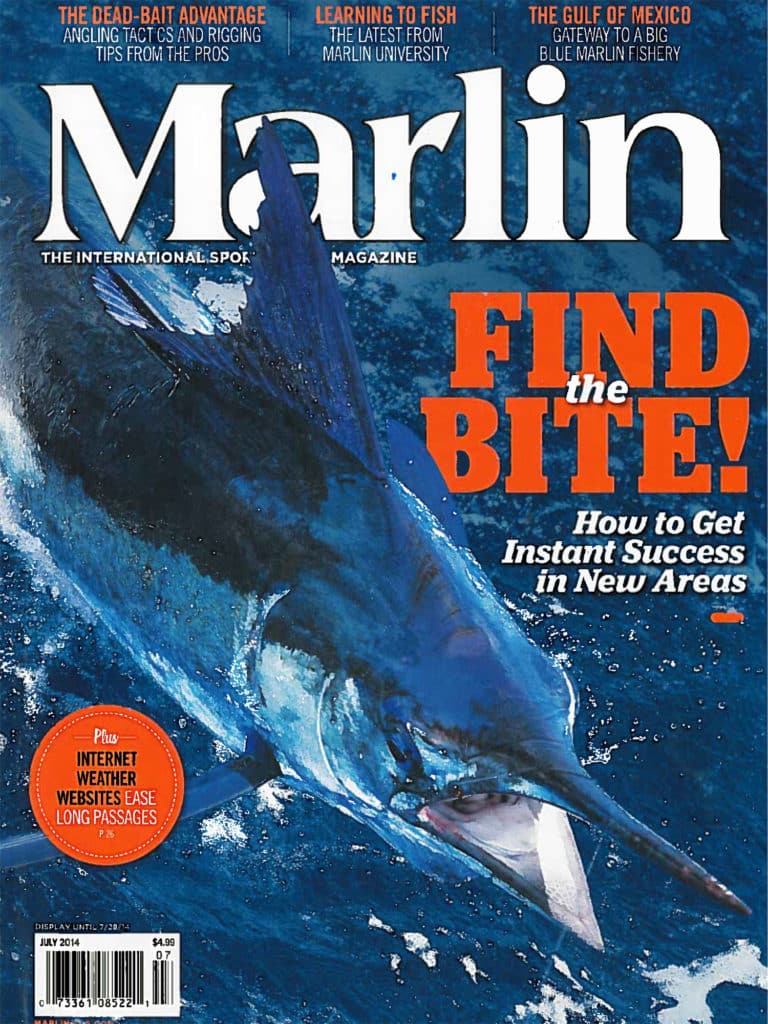 July 2014 cover of Marlin Magazine