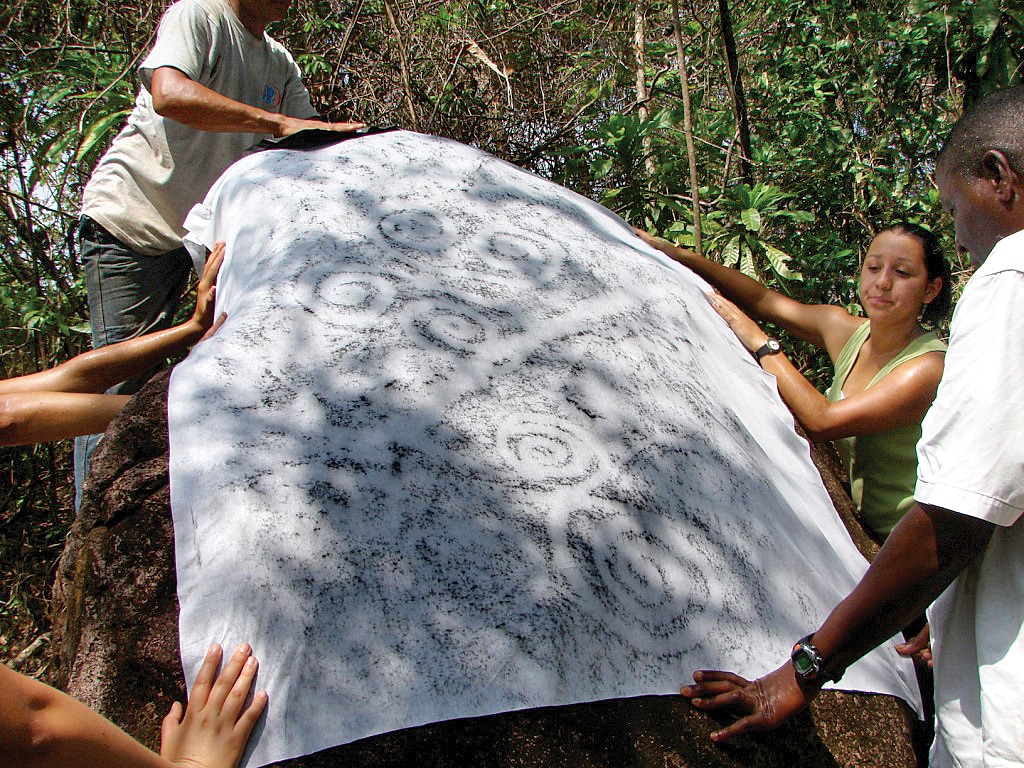 Indian artifacts on Isla Pedro Gonzalez