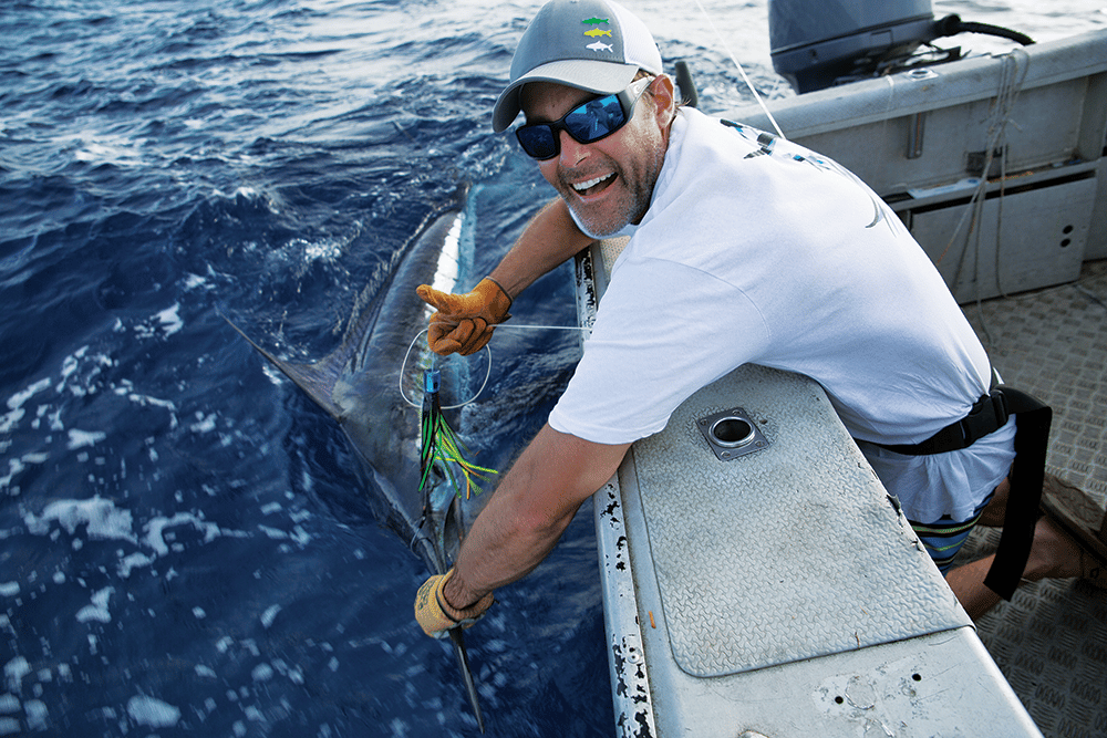 striped marlin release off New Zealand