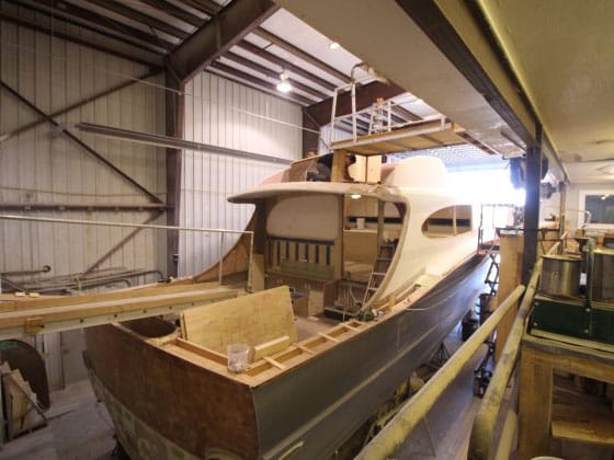 Bayliss 64-foot Parranda boat build