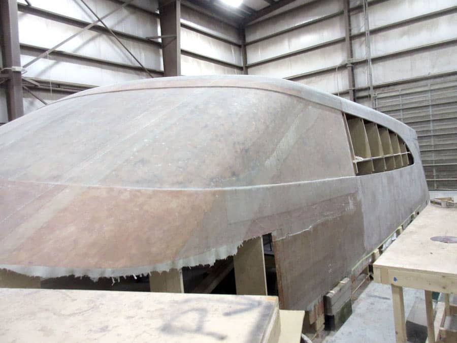 Jarrett Bay 84-foot Blank Check boat build