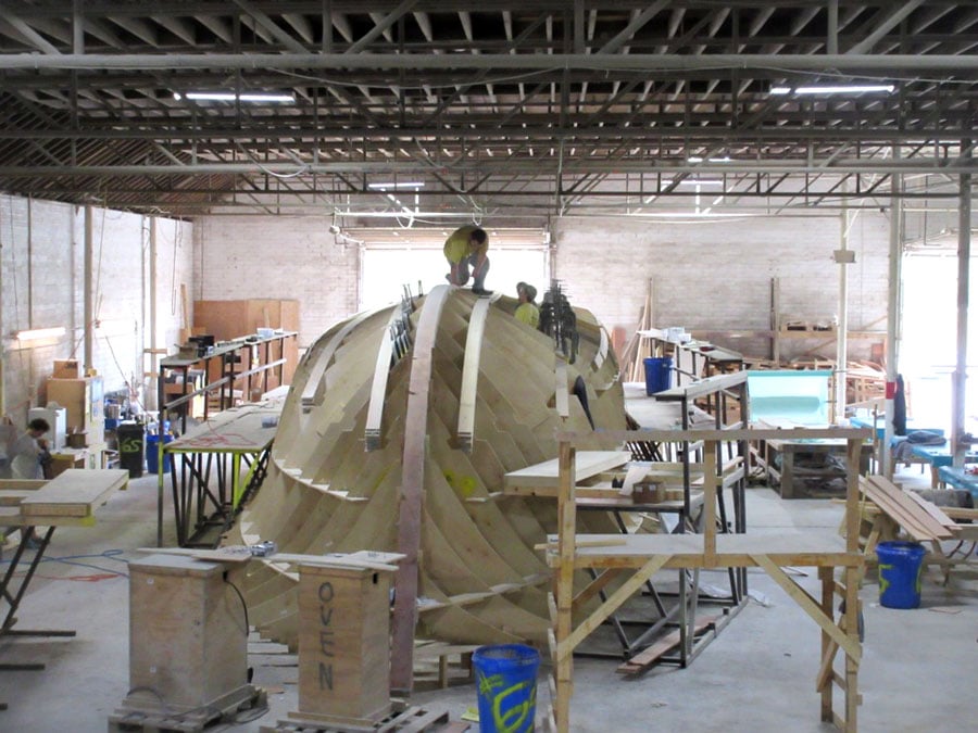 Jarrett Bay 64 foot Contango boat build progress