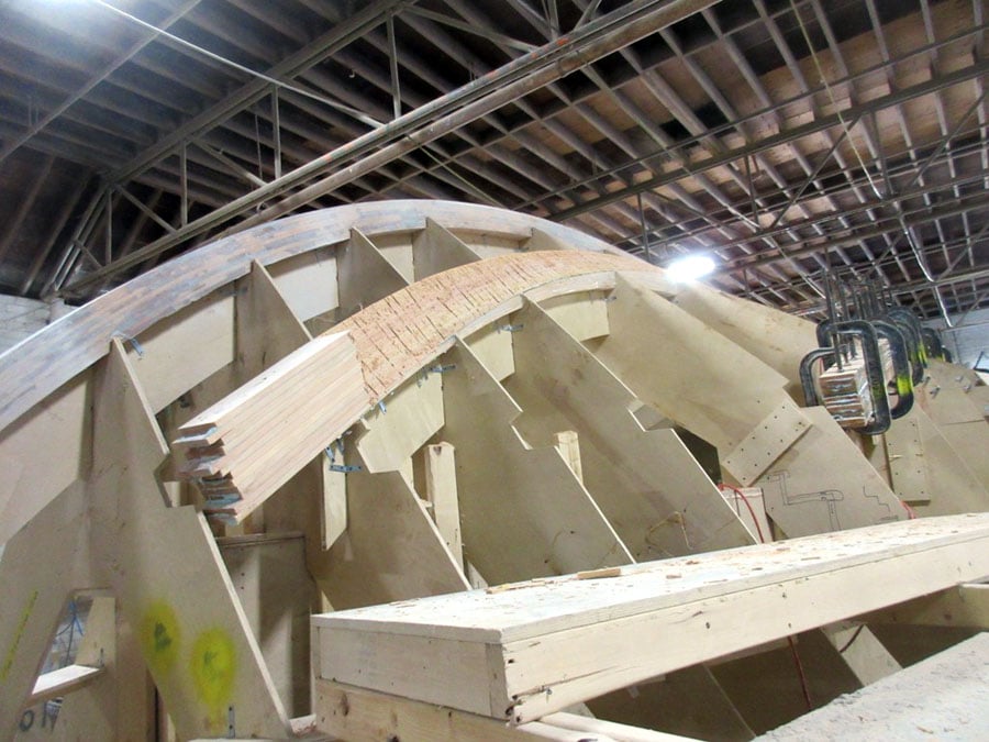 Jarrett Bay 64 foot Contango boat build progress